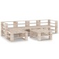 6-tlg. Garten-Lounge-Set aus Paletten Kiefernholz 6-tlg. Garten-Lounge-Set aus Paletten Kiefernholz