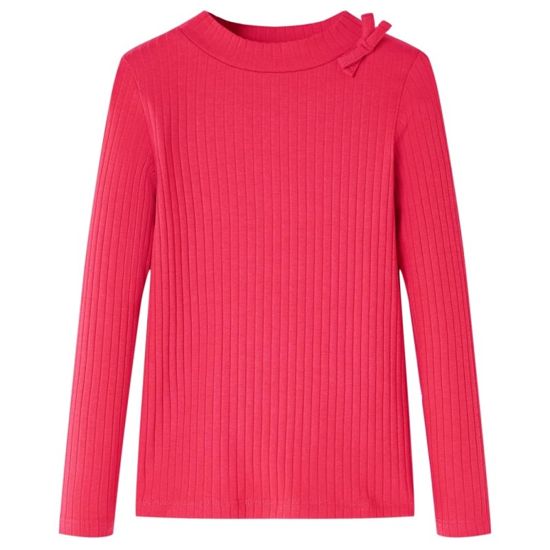 Kinder-Langarmshirt Knallrosa 128 Kinder-Langarmshirt Knallrosa 128