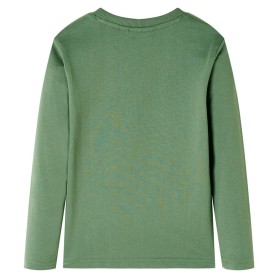 Kinder-Langarmshirt Helles Khaki 140