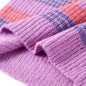 Kinderpullover mit Streifen Gestrickt Lila und Rosa 104 Kinderpullover mit Streifen Gestrickt Lila und Rosa 104
