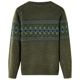 Kinderpullover Gestrickt Khaki 104