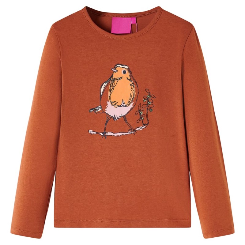 Kinder-Langarmshirt Cognac 116 Kinder-Langarmshirt Cognac 116