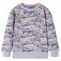 Kinder-Sweatshirt Grau Melange 128 Kinder-Sweatshirt Grau Melange 128