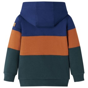 Kinder-Kapuzenpullover mit Reißverschluss 128