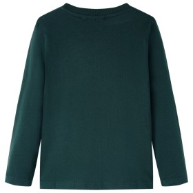 Kinder-Langarmshirt Dunkelgrün 128