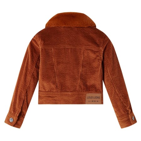 Kinderjacke Cord Cognac 104