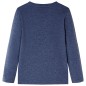 Kinder-Langarmshirt Dunkelblau Melange 128 Kinder-Langarmshirt Dunkelblau Melange 128