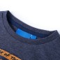 Kinder-Langarmshirt Dunkelblau Melange 128 Kinder-Langarmshirt Dunkelblau Melange 128