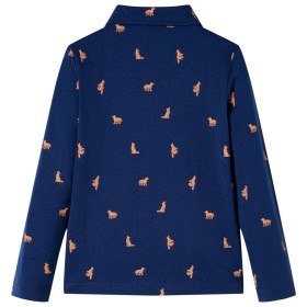 Kinderhemd Marineblau 104