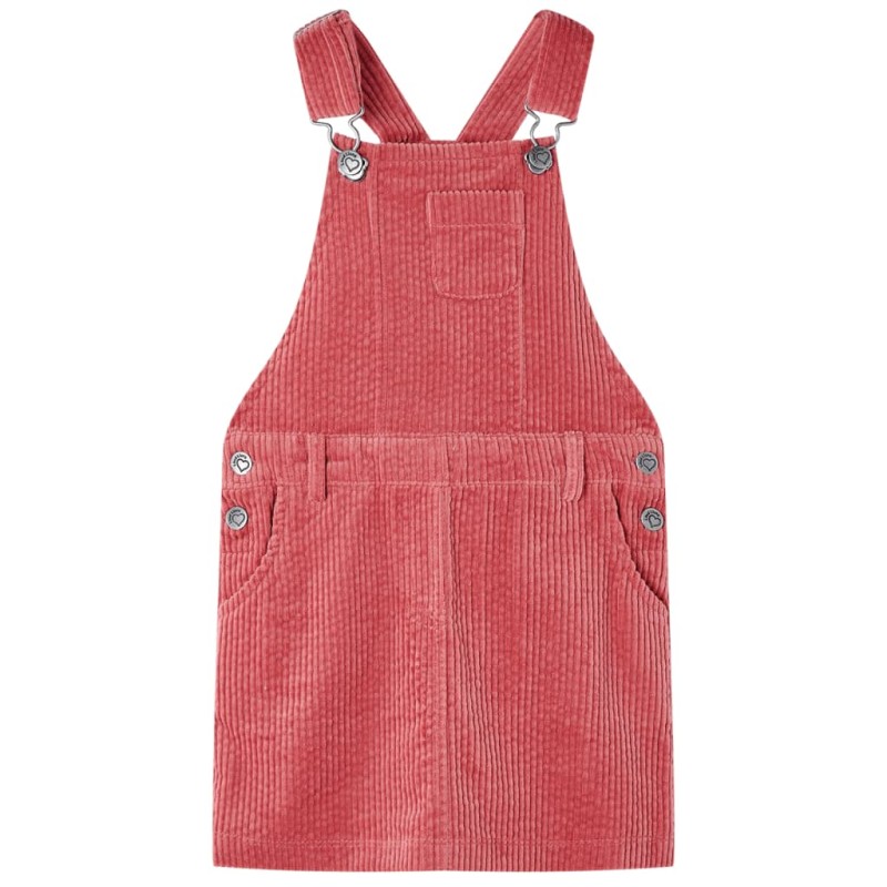 Kinder-Latzkleid Cord Rosa 104 Kinder-Latzkleid Cord Rosa 104
