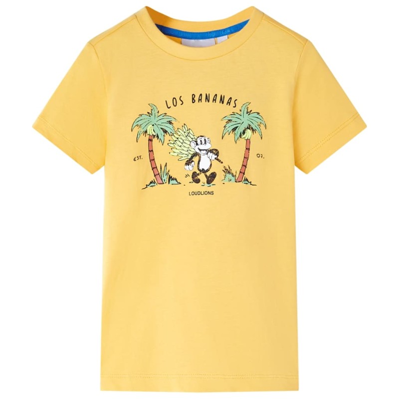 Kinder-T-Shirt Helles Ocker 104 Kinder-T-Shirt Helles Ocker 104
