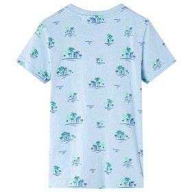 Kinder-T-Shirt Hellblau 92