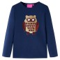 Kinder-Langarmshirt Marineblau 116 Kinder-Langarmshirt Marineblau 116