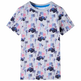 Kinder-T-Shirt Grau Melange 116