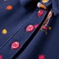 Kinderkleid mit Langen Ärmeln und Kordelzug Marineblau 92 Kinderkleid mit Langen Ärmeln und Kordelzug Marineblau 92