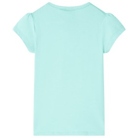 Kinder-T-Shirt Helles Minzgrün 140