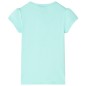 Kinder-T-Shirt Helles Minzgrün 116 Kinder-T-Shirt Helles Minzgrün 116