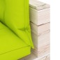 Garten-Ecksofa aus Paletten mit Kissen Kiefernholz Garten-Ecksofa aus Paletten mit Kissen Kiefernholz