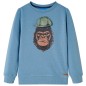 Kinder-Sweatshirt Mittelblau 92 Kinder-Sweatshirt Mittelblau 92