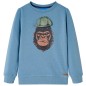 Kinder-Sweatshirt Mittelblau 128 Kinder-Sweatshirt Mittelblau 128