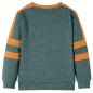 Kinder-Sweatshirt Dunkelgrün Melange 128 Kinder-Sweatshirt Dunkelgrün Melange 128