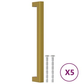vidaXL Möbelgriffe 5 Stk. Golden 192 mm Edelstahl