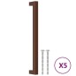 vidaXL Möbelgriffe 5 Stk. Bronzen 224 mm Edelstahl vidaXL Möbelgriffe 5 Stk. Bronzen 224 mm Edelstahl