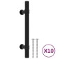 vidaXL Möbelgriffe 10 Stk. Schwarz 96 mm Edelstahl vidaXL Möbelgriffe 10 Stk. Schwarz 96 mm Edelstahl