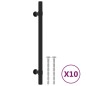 vidaXL Möbelgriffe 10 Stk. Schwarz 160 mm Edelstahl vidaXL Möbelgriffe 10 Stk. Schwarz 160 mm Edelstahl