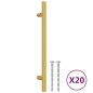 vidaXL Möbelgriffe 20 Stk. Golden 160 mm Edelstahl vidaXL Möbelgriffe 20 Stk. Golden 160 mm Edelstahl