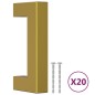 vidaXL Möbelgriffe 20 Stk. Golden 64 mm Edelstahl vidaXL Möbelgriffe 20 Stk. Golden 64 mm Edelstahl