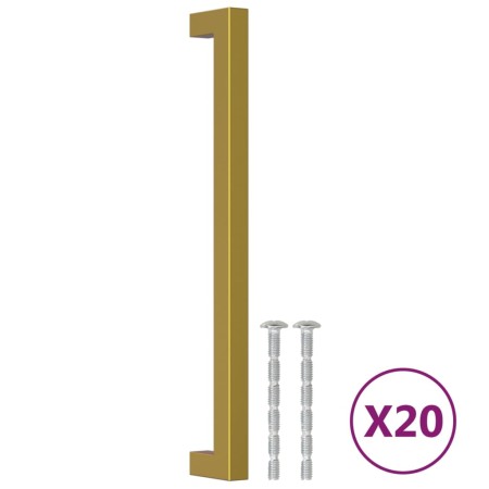 vidaXL Möbelgriffe 20 Stk. Golden 224 mm Edelstahl