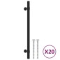 vidaXL Möbelgriffe 20 Stk. Schwarz 192 mm Edelstahl vidaXL Möbelgriffe 20 Stk. Schwarz 192 mm Edelstahl