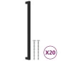 vidaXL Möbelgriffe 20 Stk. Schwarz 320 mm Edelstahl vidaXL Möbelgriffe 20 Stk. Schwarz 320 mm Edelstahl