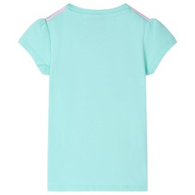 Kinder-T-Shirt Helles Minzgrün 140