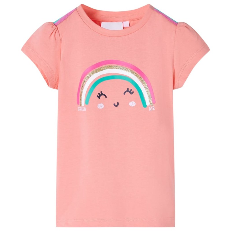 Kinder-T-Shirt Korallenrosa 104 Kinder-T-Shirt Korallenrosa 104