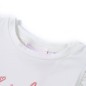 Kinder-T-Shirt mit Rüschenärmeln Ecru 116 Kinder-T-Shirt mit Rüschenärmeln Ecru 116