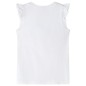 Kinder-T-Shirt mit Rüschenärmeln Ecru 140 Kinder-T-Shirt mit Rüschenärmeln Ecru 140