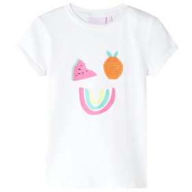 Kinder-T-Shirt Ecru 104
