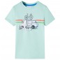 Kinder-T-Shirt Helles Minzgrün 128 Kinder-T-Shirt Helles Minzgrün 128