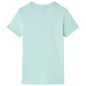 Kinder-T-Shirt Helles Minzgrün 128 Kinder-T-Shirt Helles Minzgrün 128