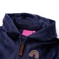 Kinder-Kapuzenjacke Marineblau 104 Kinder-Kapuzenjacke Marineblau 104