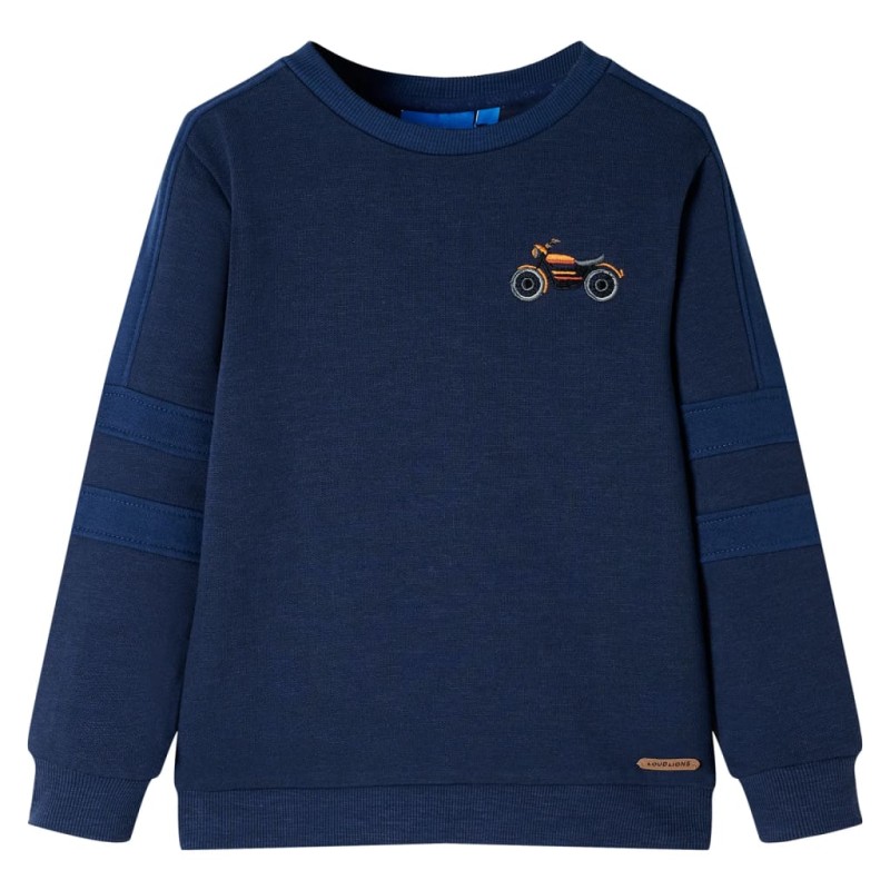 Kinder-Sweatshirt Marineblau Melange 92 Kinder-Sweatshirt Marineblau Melange 92