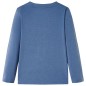 Kinder-Langarmshirt Blau Melange 92 Kinder-Langarmshirt Blau Melange 92