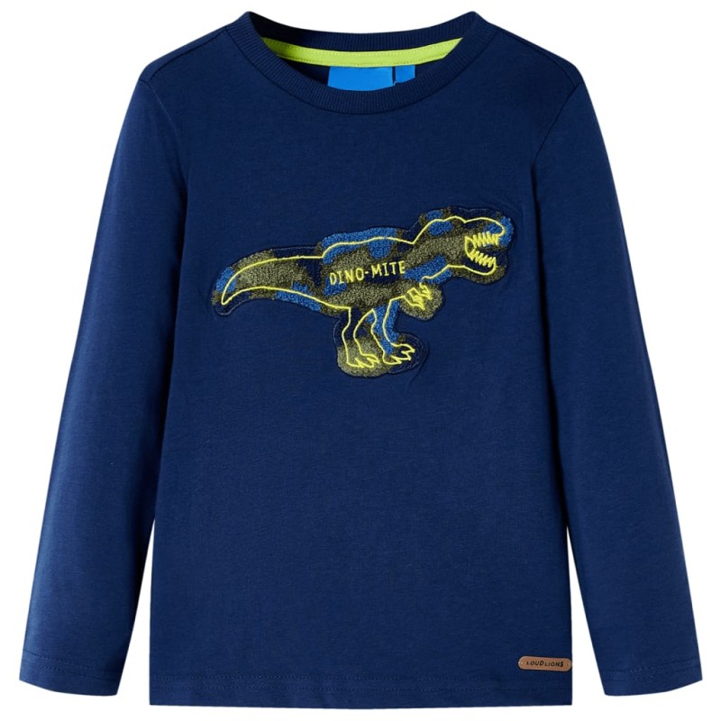 Kinder-Langarmshirt Marineblau 92 Kinder-Langarmshirt Marineblau 92