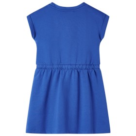 Kinderkleid mit Kordelzug Kobaltblau 104