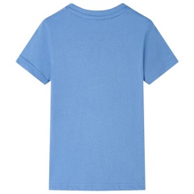 Kinder-T-Shirt Mittelblau 104