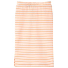 Kinderrock mit Streifen Gerade Neonorange 116