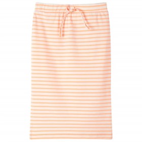 Kinderrock mit Streifen Gerade Neonorange 92