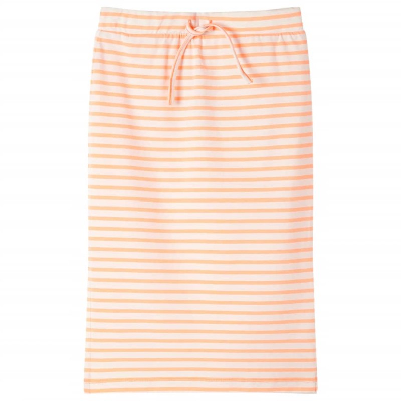 Kinderrock mit Streifen Gerade Neonorange 92 Kinderrock mit Streifen Gerade Neonorange 92